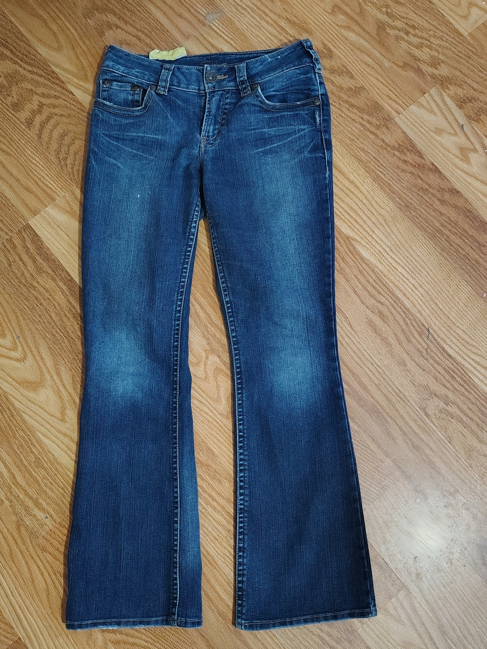Silver Jeans Dark Indigo Flare Wide-Leg Jeans